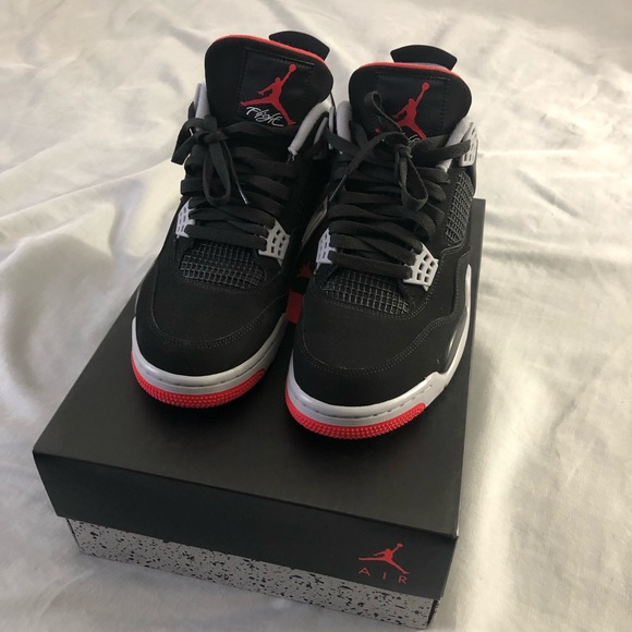 Men’s air Jordan 4 retro black cement - Picture 3 of 5